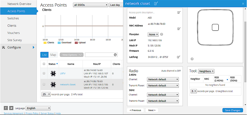 CloudTrax UI