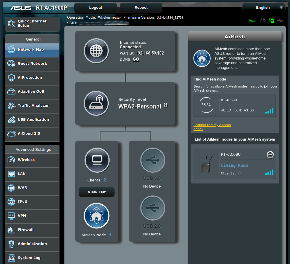 Adding the second AiMesh Node was also very easy