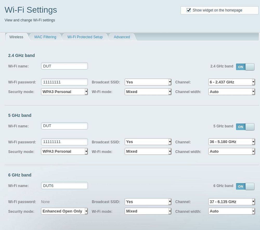 Linksys MR7500 Wi-Fi Settings